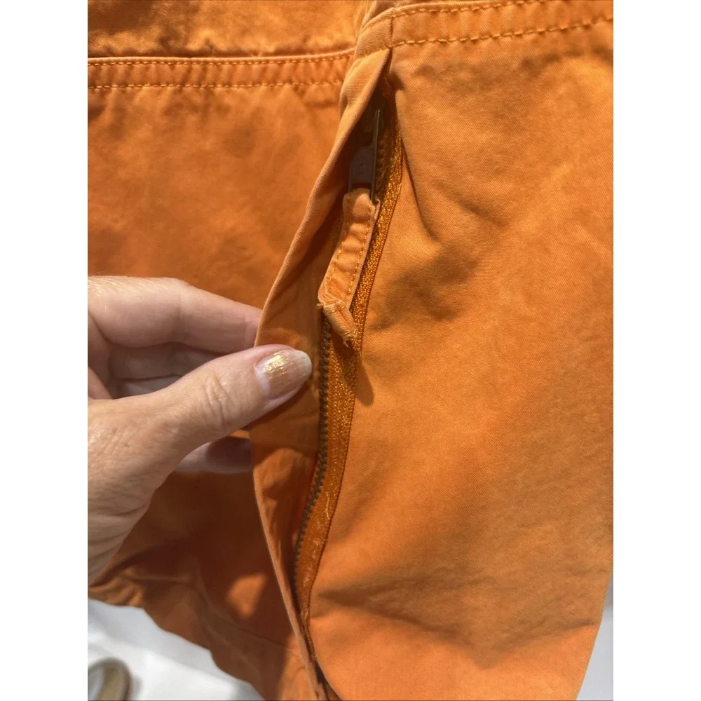 VTG Polo Ralph Lauren RL67 Military Cargo Shorts Orange Utility Safari Mens